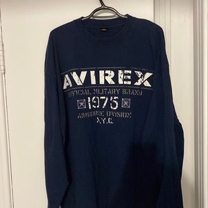 Avirex long sleeve tees ,dark blue in mint condition